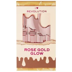I Heart Revolution Rose Gold Glow Mini Chocolate Highlighter Palette