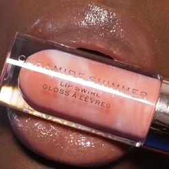 Makeup Revolution Festive Allure Ceramide Shimmer Lip Swirl Glitz Nude