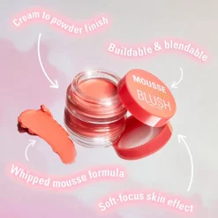 Makeup Revolution Mousse Blusher Grapefruit Coral