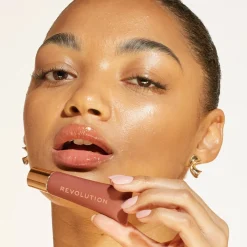Revolution Juicy Peptide Lip Balm Nude Latte