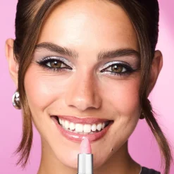 Revolution Metallic Muse Glitter Lipstick Baby Pink