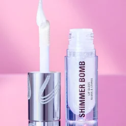 Revolution Metallic Muse Shimmer Bomb Lip Gloss Frosted Muse