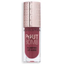 Revolution Pout Bomb Plumping Gloss Wild Mauve Pink NEW!