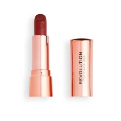 Revolution Satin Kiss Lipstick Rosé Muted Red