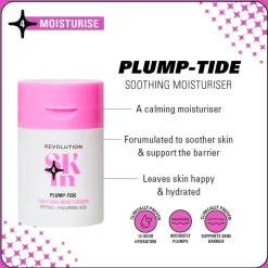 Revolution Skin Plump-Tide Peptide & Hyaluronic Acid Soothing Moisturiser 50ml