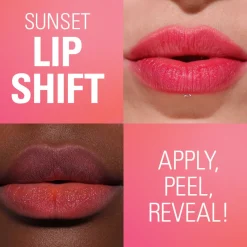 Revolution Sunset Lip Shift Peel Off Lip Stain Flushed Pink